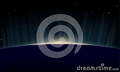 Rising Earth Vector Illustration