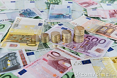 Rising Euro prognoses. Stock Photo