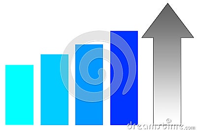 Rising results Stock Photo