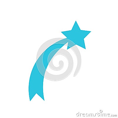 Rising star icon Vector Illustration