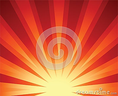 Rising sun Vector Illustration