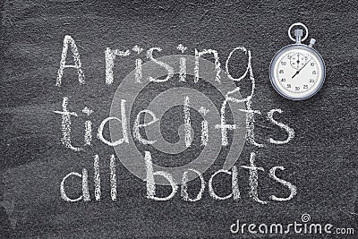 Rising tide watch Stock Photo