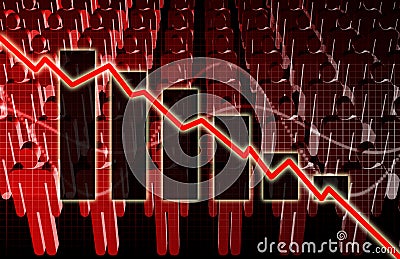 Rising Unemployment Stock Photo