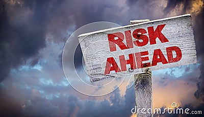 Risk Ahead Stock Photo