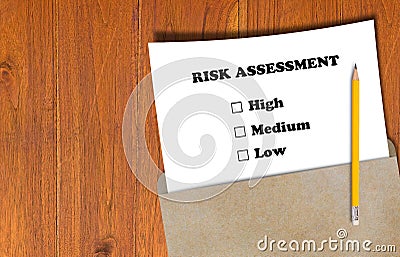 Risk Assessment Concept Stock Photo