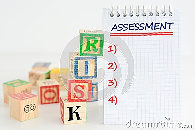 Risk assessment or management plan Stock Photo