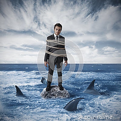 Risk in business Stock Photo