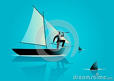 Risk in business Vector Illustration