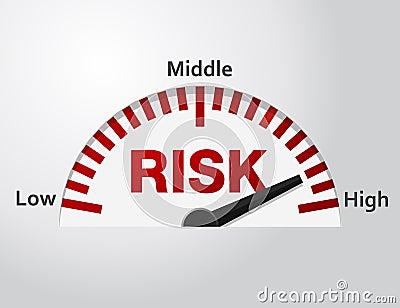 Risk level Vector Illustration