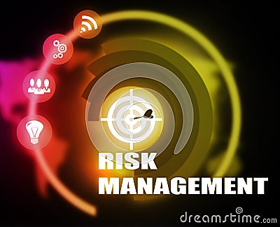 Risk Management background plan color Stock Photo