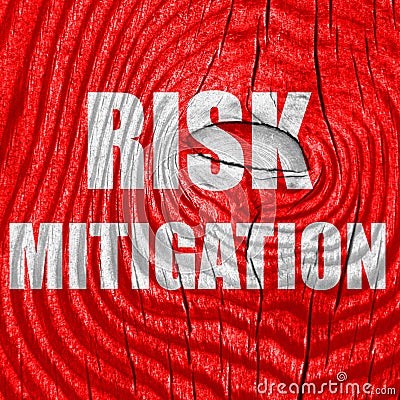 Risk mitigation sign Stock Photo