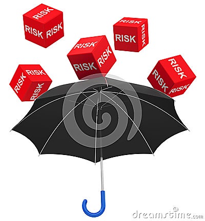 Risk protection Stock Photo