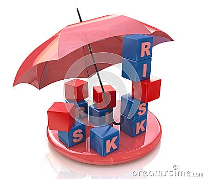 Risk protection Stock Photo