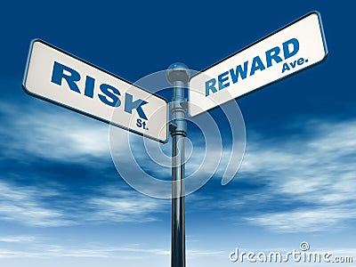 Risk reward Stock Photo
