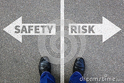 Risk and safety management assessment analysis company business Stock Photo
