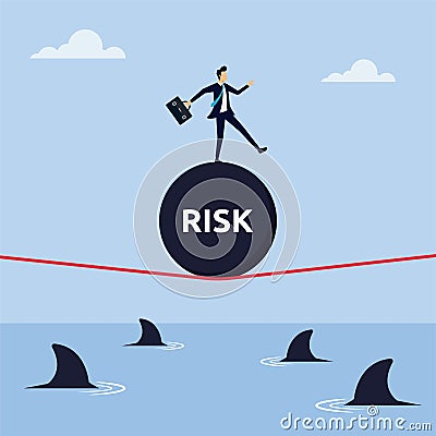 Risk taker concept for success vector illustration Vector Illustration