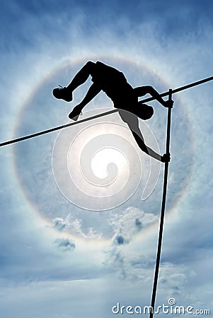 Risk taking and challenge or Overcome life difficulties Concept Stock Photo