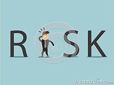 Among the risk, vector graphic Vector Illustration