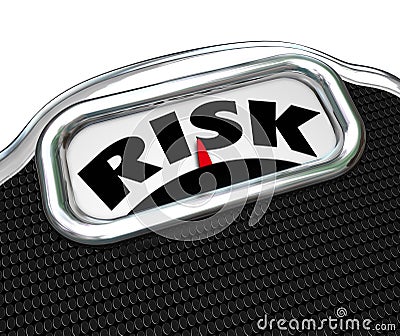 Risk Word Scale Overweight Obesity Disease Factors Stock Photo