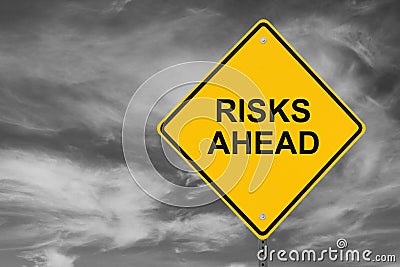 Risks Ahead Stock Photo