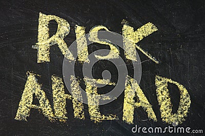 Risks ahead Stock Photo