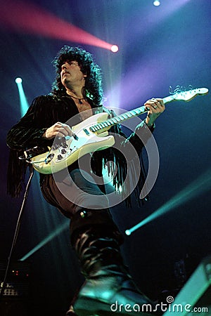 Ritchie Blackmore`s Rainbow , Ritchie Blackmore.during the concert Editorial Stock Photo