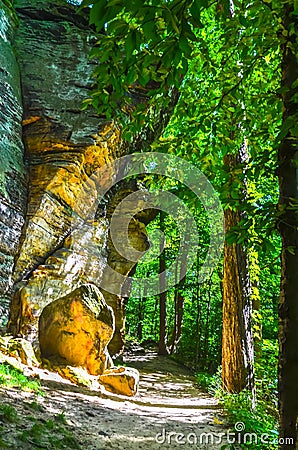 Ritchie Ledges - Cuyahoga Valley National Park - Ohio Stock Photo