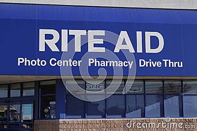 Union City - Circa April 2018: Rite Aid Drug Store and Pharmacy. In 2018, Rite Aid transferred 625 stores to WBA II Editorial Stock Photo