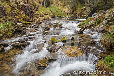 Riu de la Coma in the Andorran Pyrenees Stock Photo