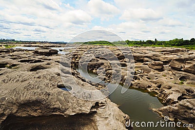 The river at 3000 boke, Thailand Stock Photo