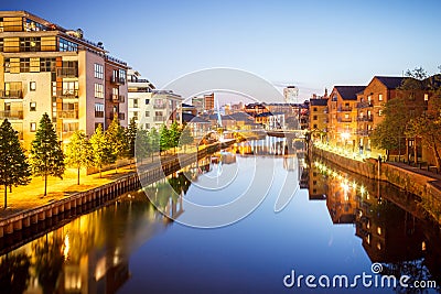 River Aire, Leeds, West Yorkshire, England, UK Stock Photo