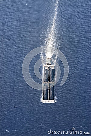 River barge Stock Photo