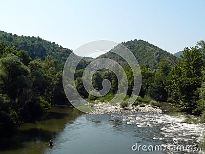 River in beautiful landscape Stock Photo