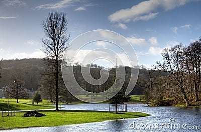 River Bela in Milnthorpe,Cumbria Stock Photo