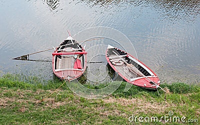 River boats on arno Stock Photo