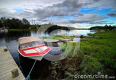 River boats in norway Stock Photo