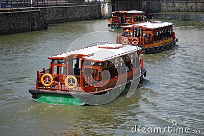 River Boats Stock Photo