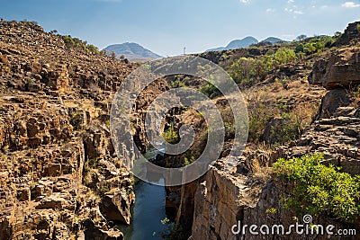 River at Bourke Luck Potholes, Blyde River Canyon, South Africa Stock Photo