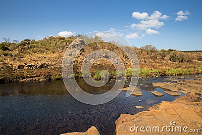 River at Bourke Luck Potholes, Blyde River Canyon, South Africa Stock Photo