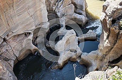 River at the bourkes potholes in south africa Stock Photo