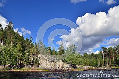 River Chirko-Kem. Karelia, Russia Stock Photo