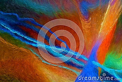 River of color abstract Stock Photo