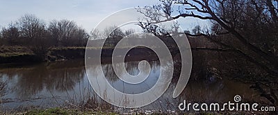 River at Crookham, Northumberland, England. UK Stock Photo