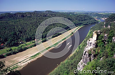 River Elbe Stock Photo