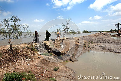 River Embankment Editorial Stock Photo