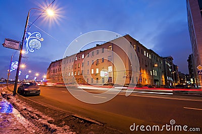 River embanment and street traffic Editorial Stock Photo