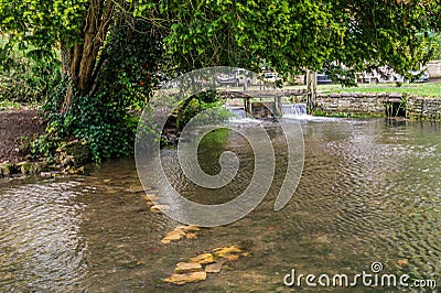 The river Eye at Lower Slaughter Stock Photo