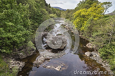 River Fechlin at Whitebridge in the Highlands. Stock Photo