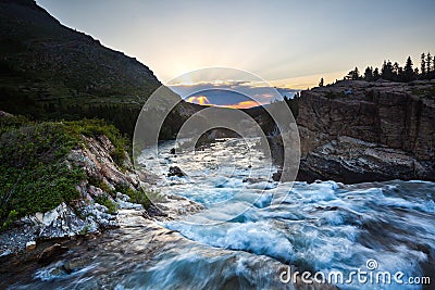 River flow Stock Photo
