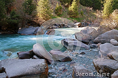 River in Grigorevsky gorge Stock Photo